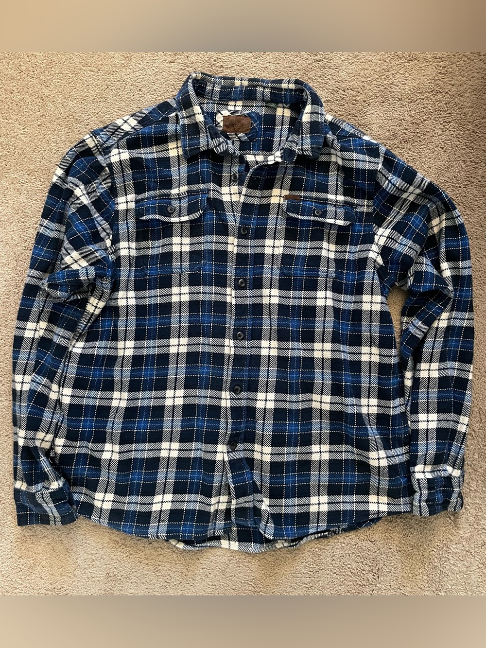 Orvis Cotton Flannel Button Down Shacket